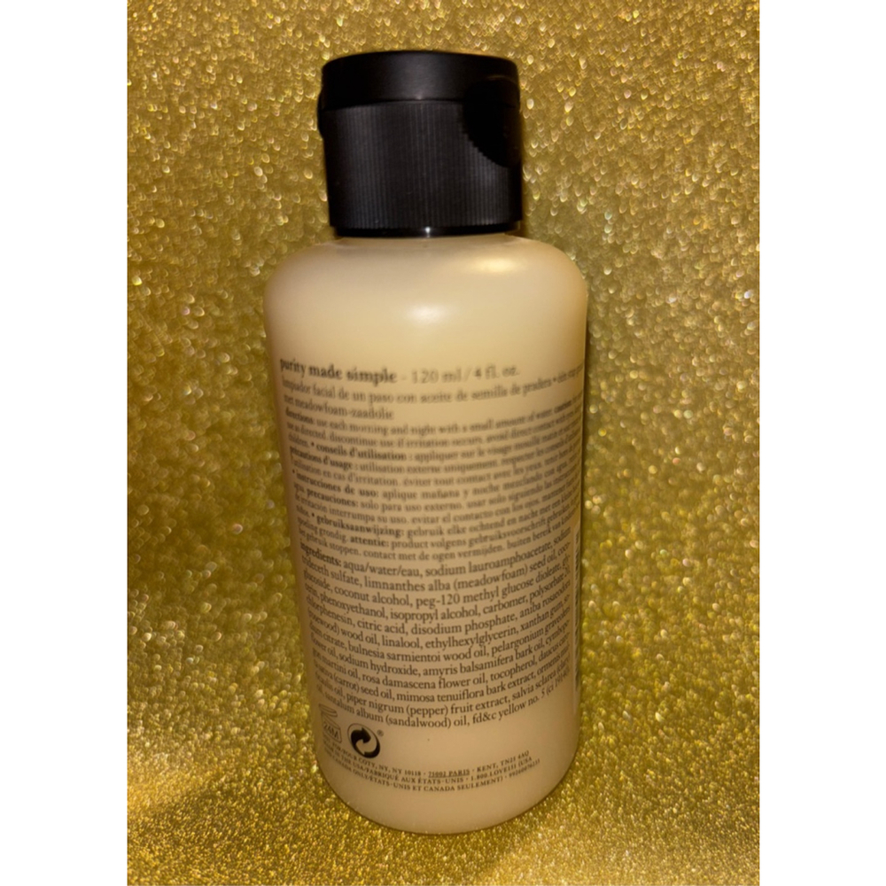 Women's Philosophy Purity Made Simple Cleanser One Size Beige Black - Picture 2 of 2
